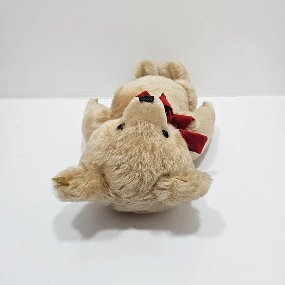 Steiff Plush Honey Cream Colored Jointed Teddy Bear 0201/41 Germany 15" - Picture 10 of 12